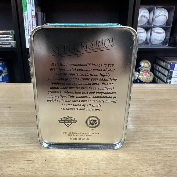 PITTSBURGH PENGUINS SUPER MARIO LEMIEUX ALL METAL COLLECTOR TRADING CARDS - Picture 6 of 6